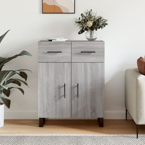 Sideboard Grey Sonoma 69.5x34x90 cm Engineered Wood vidaXL (1/5)