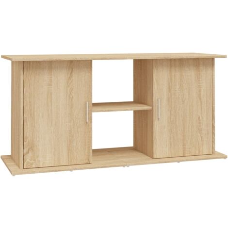 Aquarium Stand Sonoma Oak 121x41x58 cm Engineered Wood vidaXL