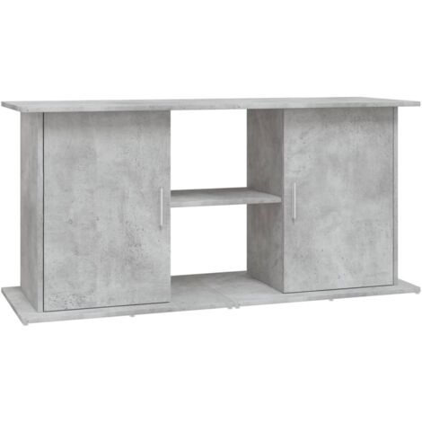Aquarium Stand Concrete Grey 121x41x58 cm Engineered Wood vidaXL
