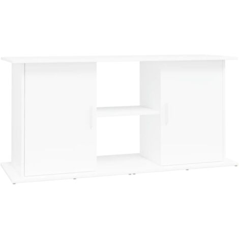 Aquarium Stand White 121x41x58 cm Engineered Wood vidaXL