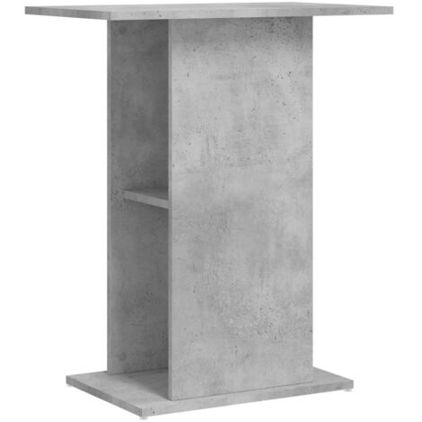 Aquarium Stand Concrete Grey 60.5x36x72.5 cm Engineered Wood vidaXL