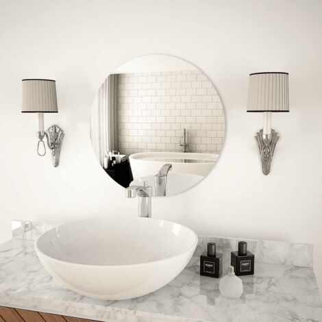 Wall Mirror 50 cm Round Glass vidaXL