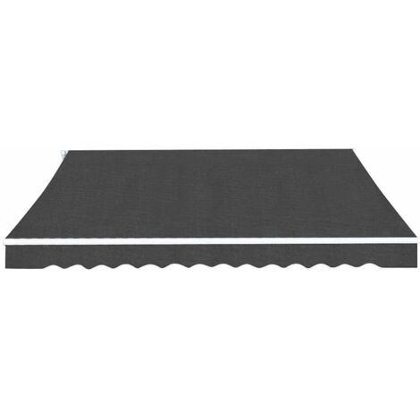 Folding Awning Manual Operated 350 cm Anthracite vidaXL