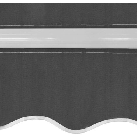Folding Awning Manual Operated 350 cm Anthracite vidaXL