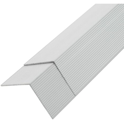 5 pcs Decking Angle Trims Aluminium 170 cm Silver vidaXL