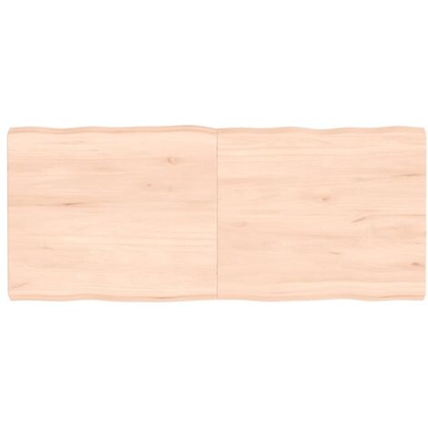 Table Top 140x60x(2-6) cm Untreated Solid Wood Live Edge vidaXL