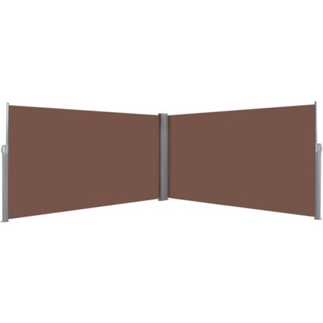 Retractable Side Awning 160x600 cm Brown vidaXL