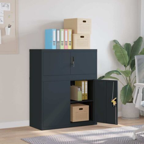vidaXL File Cabinet Anthracite 90x40x110 cm Steel (1/5)