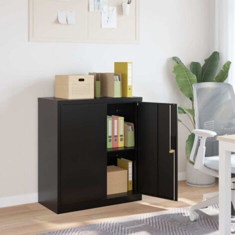 File Cabinet Black 79x40x90 cm Steel vidaXL