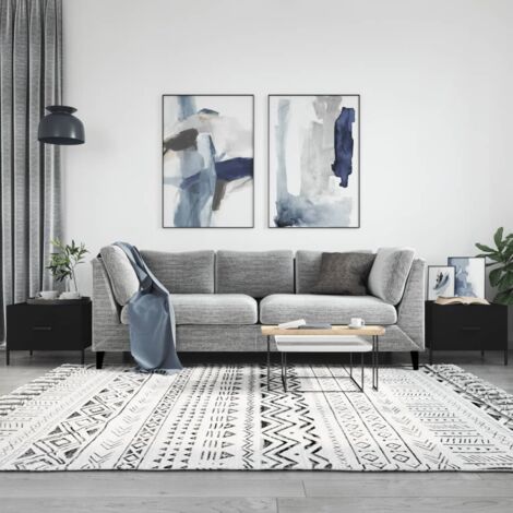 Coffee Tables 2 pcs Black 50x50x40 cm Engineered Wood vidaXL (1/5)