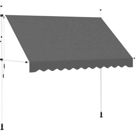 Manual Retractable Awning 300 cm Anthracite vidaXL