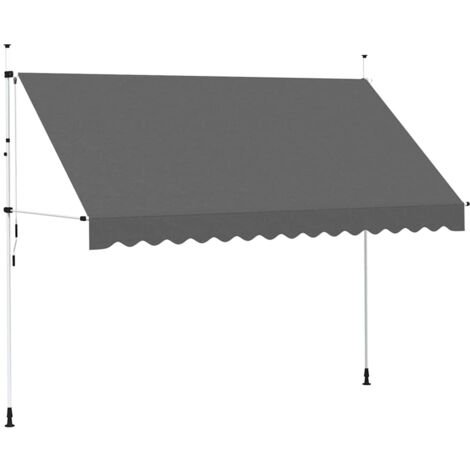 Manual Retractable Awning 350 cm Anthracite vidaXL