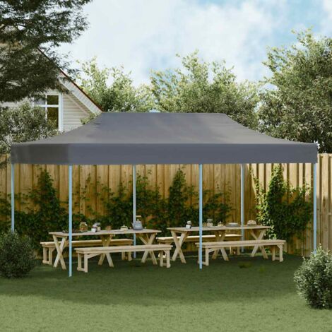 vidaXL Folding Pop-up Partytent 3x6 m Anthracite