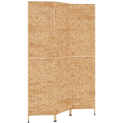 Room Divider 3-Panel 122x180 cm Water Hyacinth vidaXL