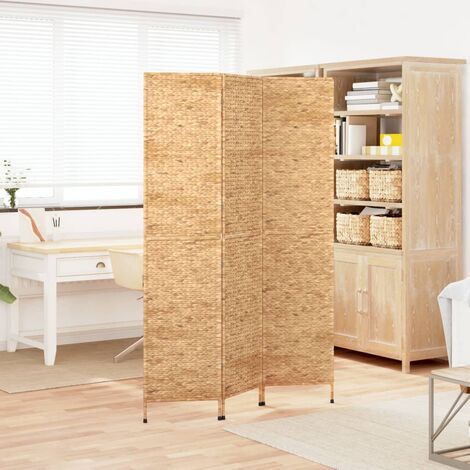 Room Divider 3-Panel 122x180 cm Water Hyacinth vidaXL