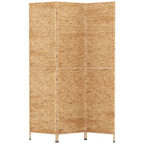 Room Divider 3-Panel 122x180 cm Water Hyacinth vidaXL