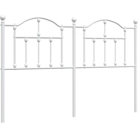 Metal Headboard White 150 cm vidaXL (1/5)