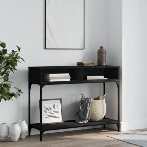 Console Table Black 100x30.5x75 cm Engineered Wood vidaXL