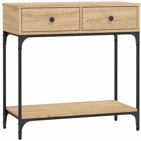 Console Table Sonoma Oak 75x34.5x75 cm Engineered Wood vidaXL