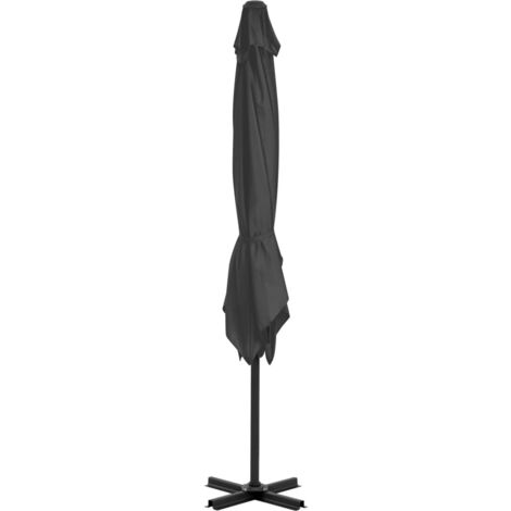 Cantilever Garden Parasol with Aluminium Pole Anthracite 250x250 cm vidaXL