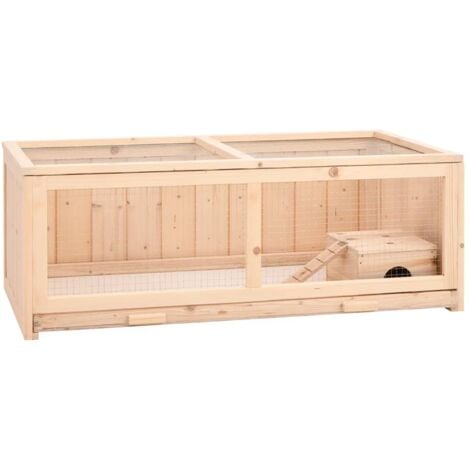 Hamster Cage 104x52x38 cm Solid Wood Fir vidaXL