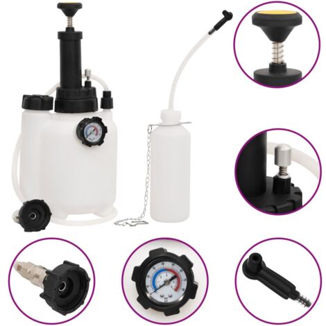 Brake Bleeder White and Black 3 L vidaXL