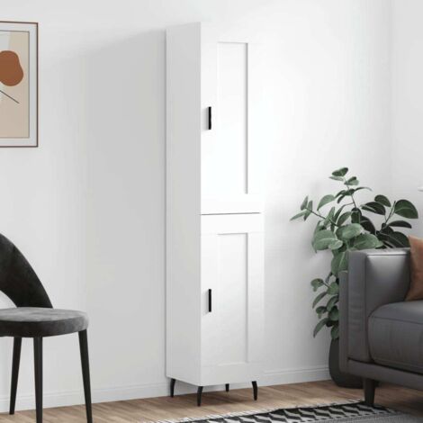 Highboard White 34.5x34x180 cm Engineered Wood vidaXL (1/5)