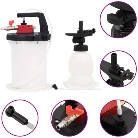 Brake Bleeder White and Black 3 L vidaXL