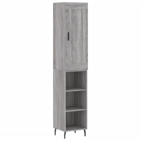 Highboard Grey Sonoma 34.5x34x180 cm Engineered Wood vidaXL (1/5)
