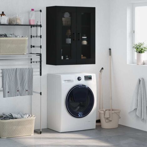 Wall Mounted Cabinet Black 69.5x34x90 cm vidaXL (1/5)