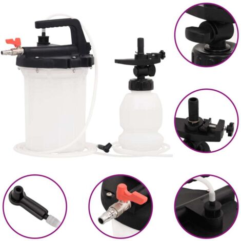 Brake Bleeder White and Black 3 L vidaXL