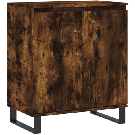 Sideboard Smoked Oak 60x35x70 cm Engineered Wood vidaXL (1/5)