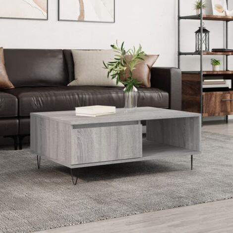 Coffee Table Grey Sonoma 90x60x35 cm Engineered Wood vidaXL (1/5)