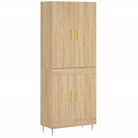 Highboard Sonoma Oak 69.5x34x180 cm Engineered Wood vidaXL (1/5)