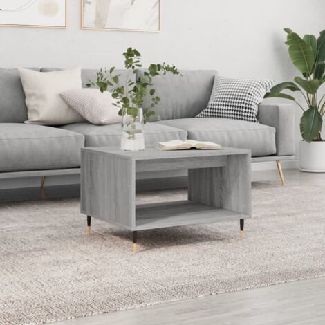 Coffee Table Grey Sonoma 60x50x40 cm Engineered Wood vidaXL (1/5)