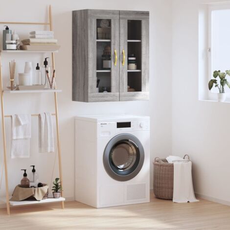 Wall Mounted Cabinet Grey Sonoma 69.5x34x90 cm vidaXL (1/5)