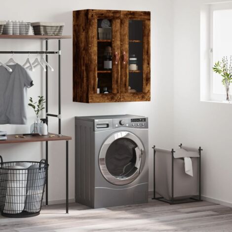 Wall Mounted Cabinet Smoked Oak 69.5x34x90 cm vidaXL (1/5)