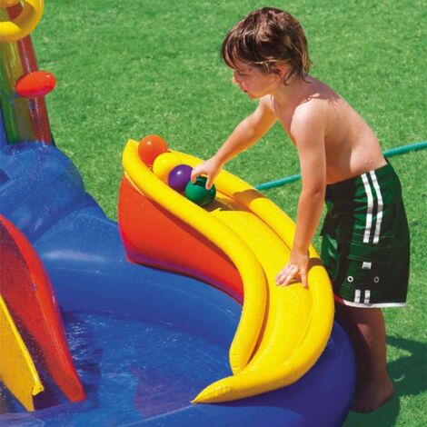 Inflatable Pool Rainbow Ring Play Center 297x193 x135 cm 57453NP INTEX