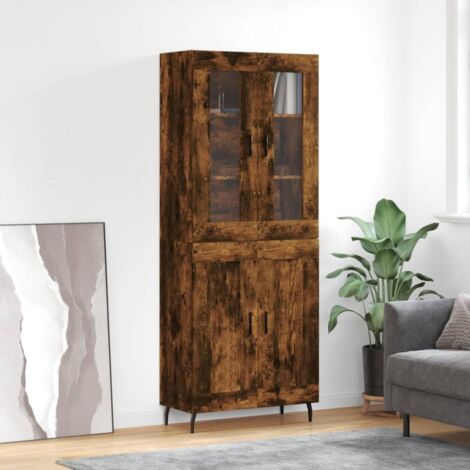 Highboard Smoked Oak 69.5x34x180 cm Engineered Wood vidaXL (1/5)