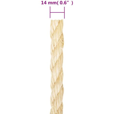 12MM x 35M White Polypropylene Rope