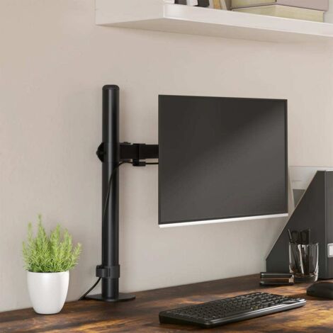 Monitor Mount Black Steel VESA 75/100 mm vidaXL