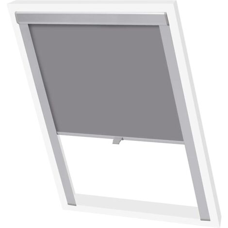Blackout Roller Blind Grey FK06 vidaXL
