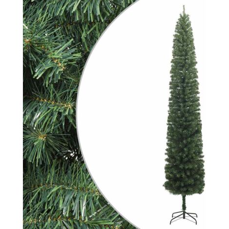Slim Christmas Tree with Stand 270 cm PVC vidaXL