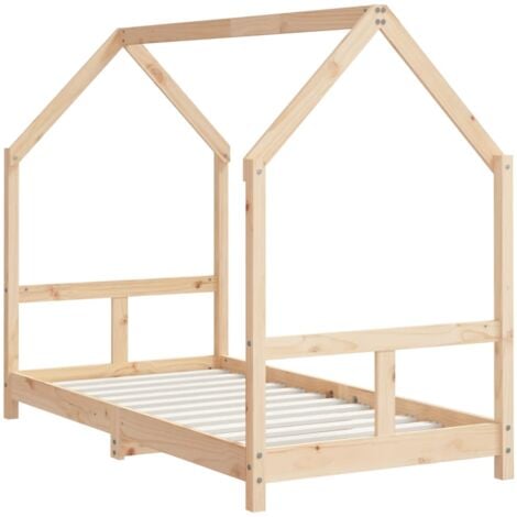 Kids Bed Frame 80x160 cm Solid Wood Pine vidaXL