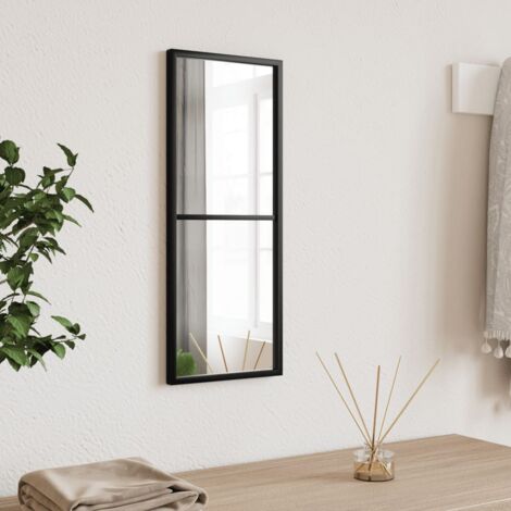 Wall Mirror Black 20x50 cm Rectangle Iron vidaXL