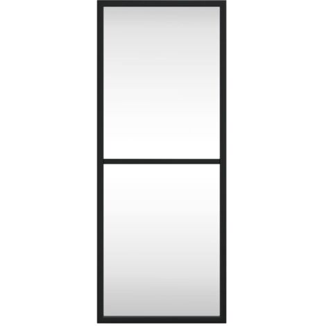 Wall Mirror Black 20x50 cm Rectangle Iron vidaXL