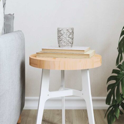 Table Top Round Ø30x3 cm Solid Wood Pine vidaXL (1/5)