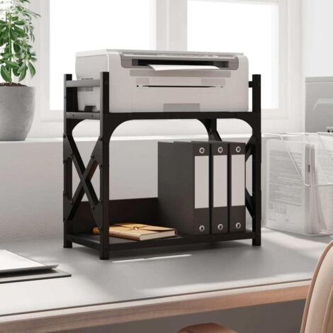 Printer Stand 2-Tier Black 40x20x40 cm Engineered Wood vidaXL (1/5)