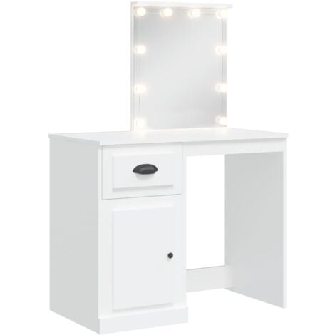 White bedroom vanity on sale with drawers