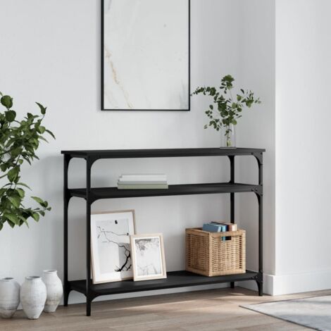 Console Table Black 100x29x75 cm Engineered Wood vidaXL
